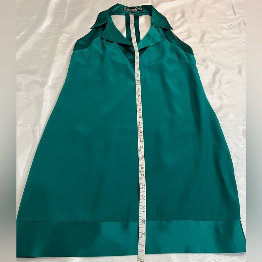 Silk Emerald Green Dress | Size S - Picture 9 of 15